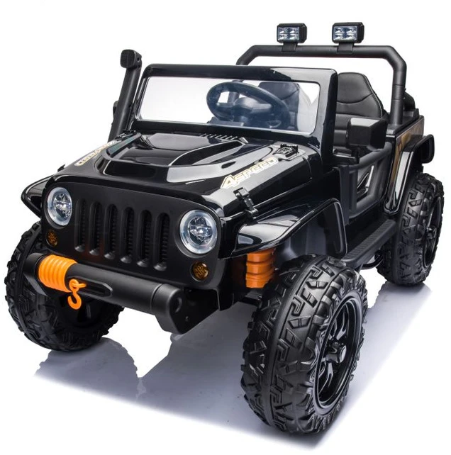 Lean Cars Akumuliatorinis dvivietis automobilis vaikams XB-1118 4x4, juodos spalvos