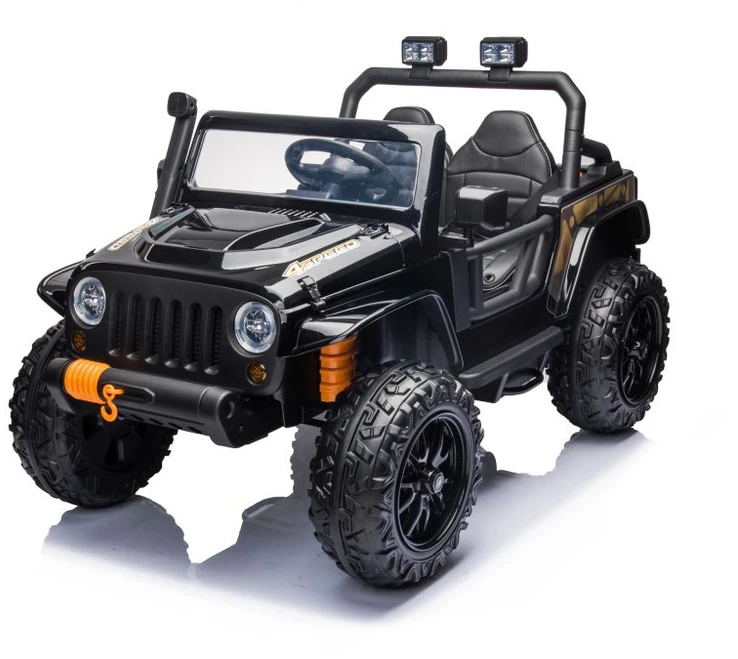 Lean Cars Akumuliatorinis dvivietis automobilis vaikams XB-1118 4x4, juodos spalvos