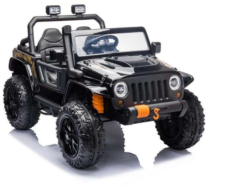 Lean Cars Akumuliatorinis dvivietis automobilis vaikams XB-1118 4x4, juodos spalvos