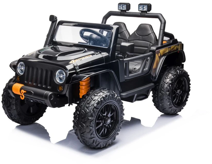 Lean Cars Akumuliatorinis dvivietis automobilis vaikams XB-1118 4x4, juodos spalvos