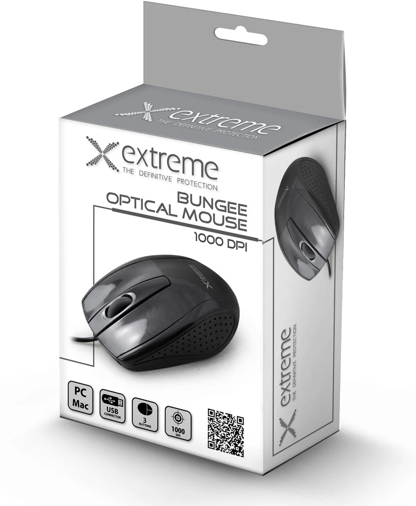 XM115K Extreme pelė su laidu 3D optinė USB su bungee
