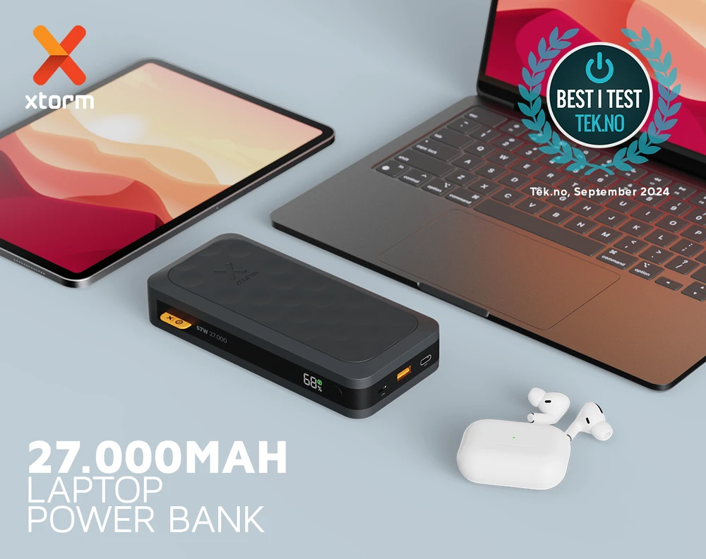 „Xtorm“ – išorinė baterija USB-C PD 67W 27.000mAh 2xUSB-C, juoda