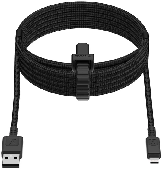 „Xtorm“ – naujos kartos USB-A / „Lightning“ kabelis MFI – juodas – 1,5 m