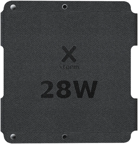 „Xtorm“ – nešiojamas saulės baterijų modulis „SolarBooster XR2S28“, 28 W