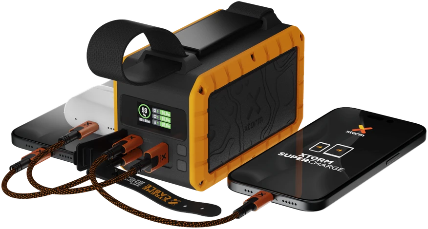 „Xtorm“ – XR204 tvirtas žibintuvėlis su išorine baterija, 100 W, 40 000 mAh