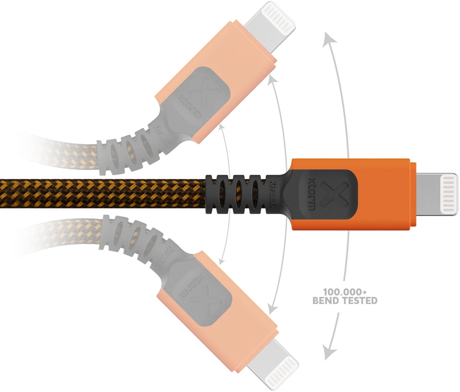 „Xtorm“ – „Xtreme USB-A“ / „Lightning“ MFI kabelis – 1,5 m