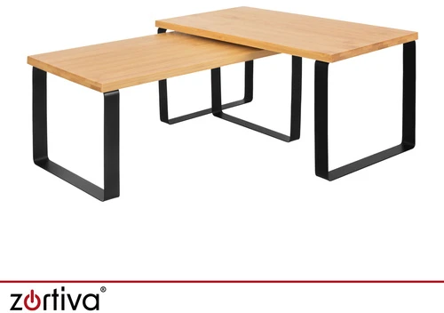 Xtrobb Zortiva bambukinių virtuvės lentynų rinkinys, 2 vnt.