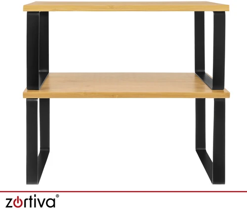 Xtrobb Zortiva bambukinių virtuvės lentynų rinkinys, 2 vnt.