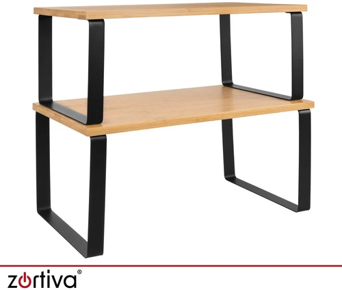 Xtrobb Zortiva bambukinių virtuvės lentynų rinkinys, 2 vnt.