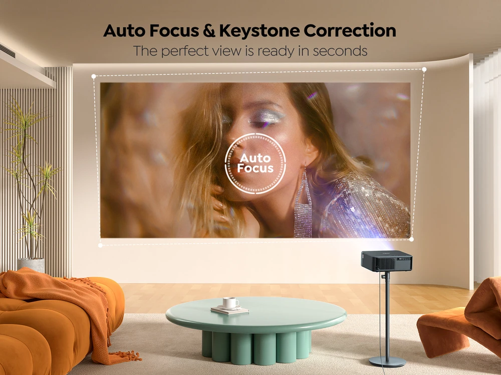 Yaber K2s LCD FullHD 1080p Multimedia Projektorius su JBL kolonėlėmis – juodos spalvos