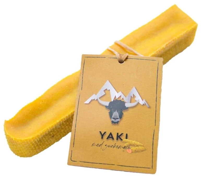 Yaki - sūrio ir ciberžolės užkandis šunims 60-69 g M - (01-576)