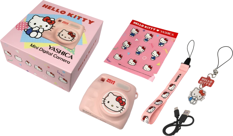 YASHICA x Hello Kitty Mini Digital Camera (Rožinė)