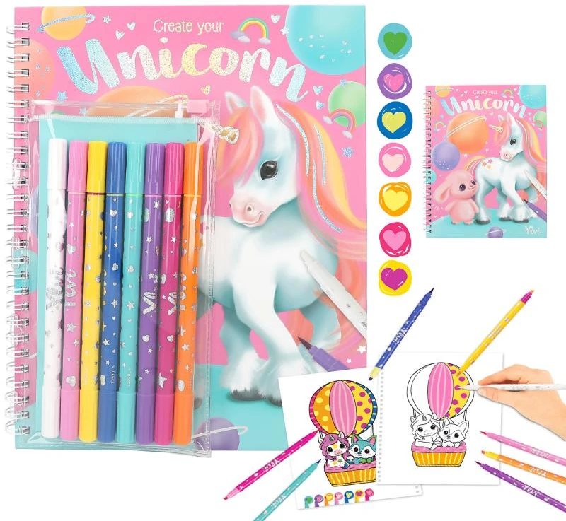 Ylvi The Minimoomis Ylvi - spalvinimo knygelė su rašiklių rinkiniu (0412930)