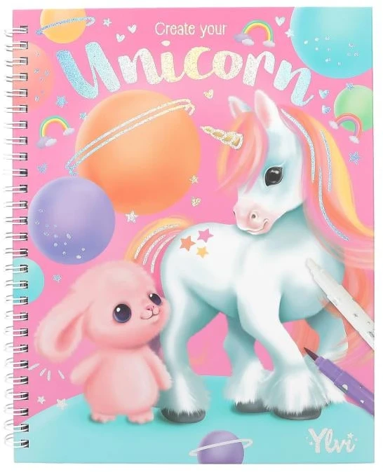 Ylvi The Minimoomis Ylvi - spalvinimo knygelė su rašiklių rinkiniu (0412930)