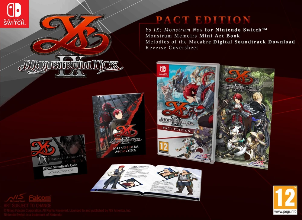 Nis America „Ys Ix: Monstrum Nox Pact Edition“ – „Nintendo Switch“