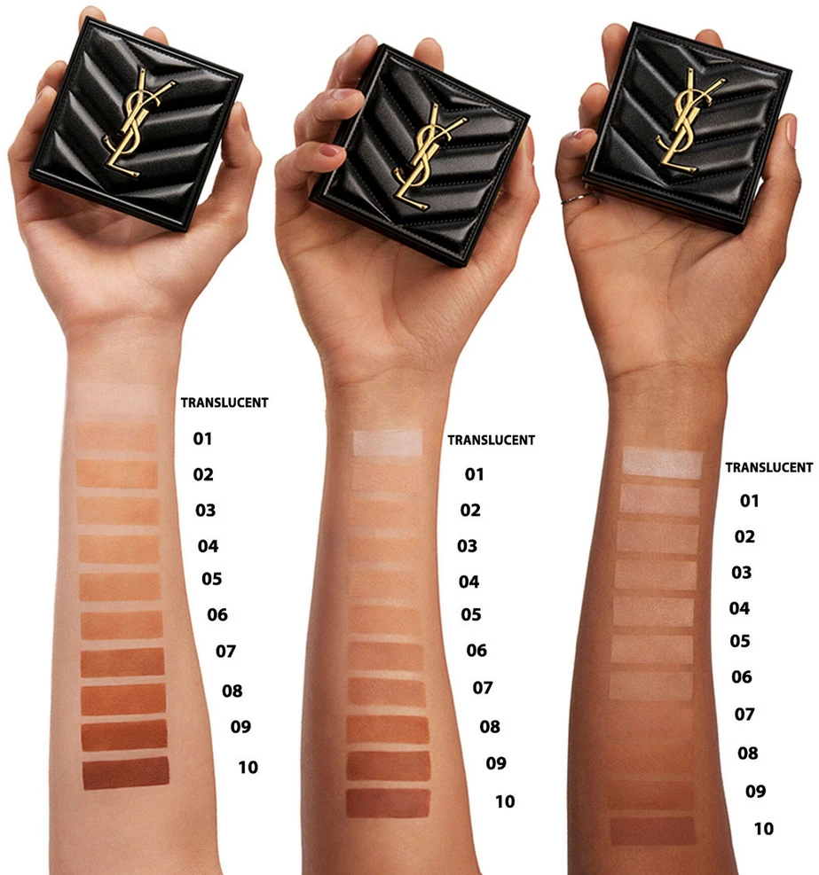 Kompaktinė matinė fiksuojamoji pudra Yves Saint Laurent All Hours Hyper Finish Powder | spalva: 02, 7.5 g