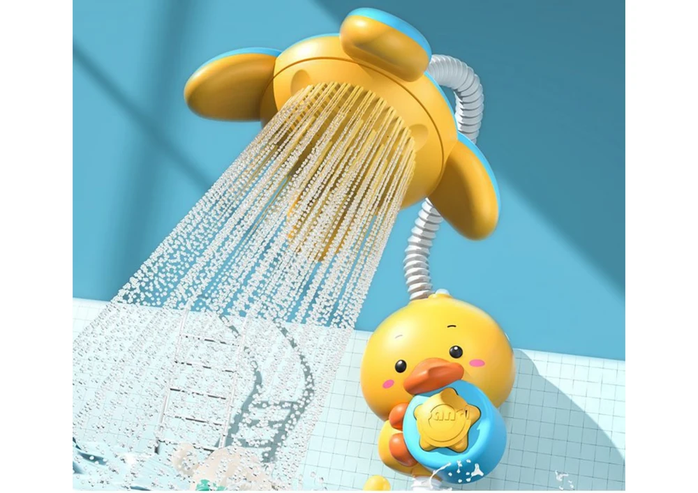 Zabawka Vaikiškas vonios žaislas „Duck“ dušas su siurbtukais