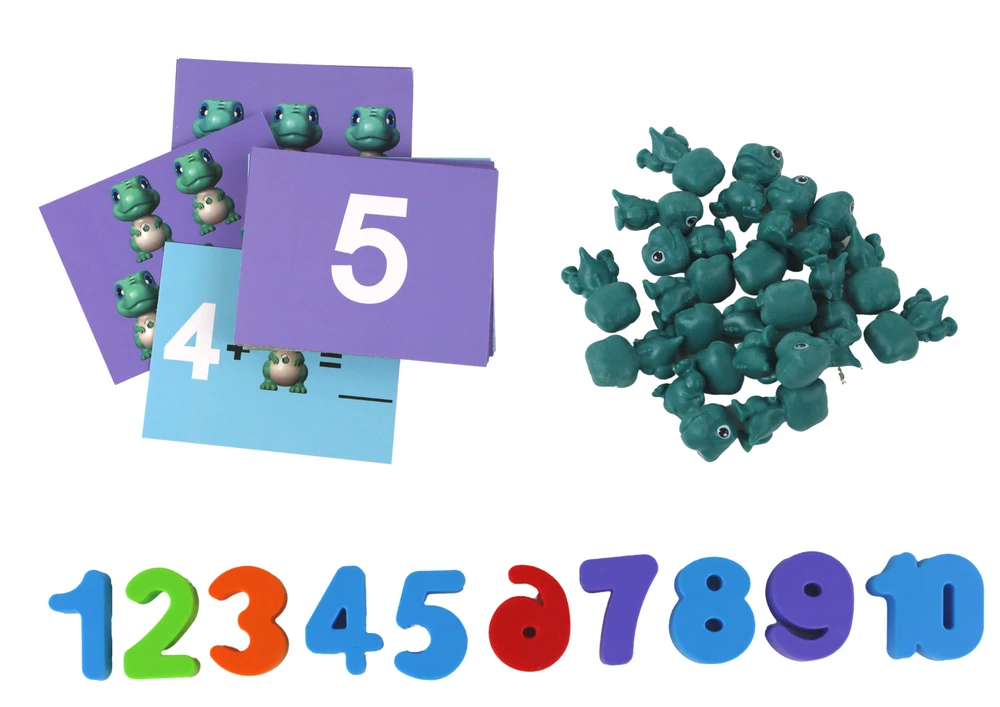 Lean Toys Matematinis Žaidimas Dinozauras su Svarstyklėmis