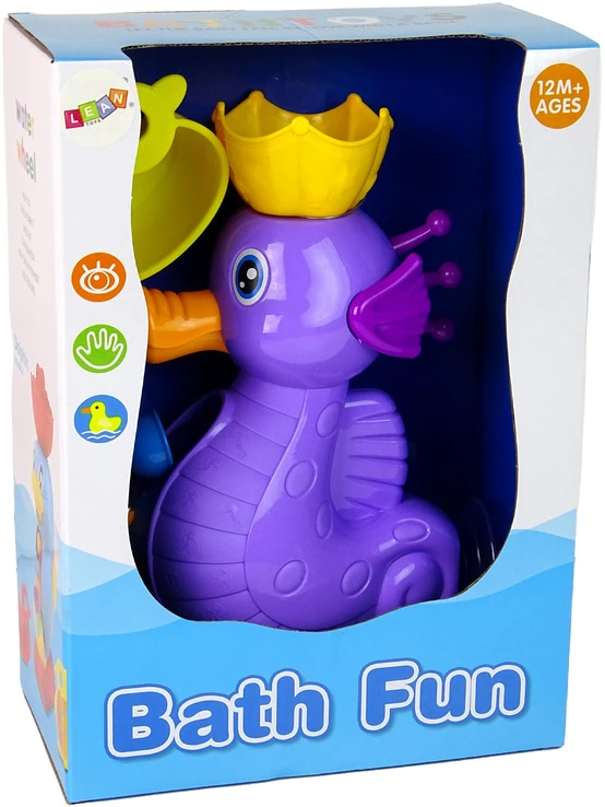 Lean Toys Vonios žaislas Jūros arkliukas LeanToys
