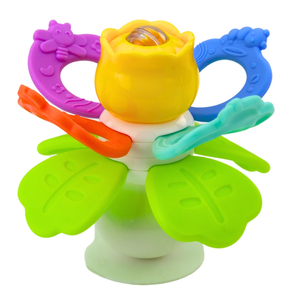 Lean Toys Sensorinis žaislas gėlė su sukučiu ir kramtukais