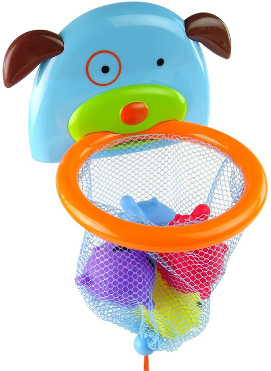 Lean Toys Vonios mini krepšinio žaidimas su siurbtukais ir guminėmis žuvimis, 19x14x15 cm