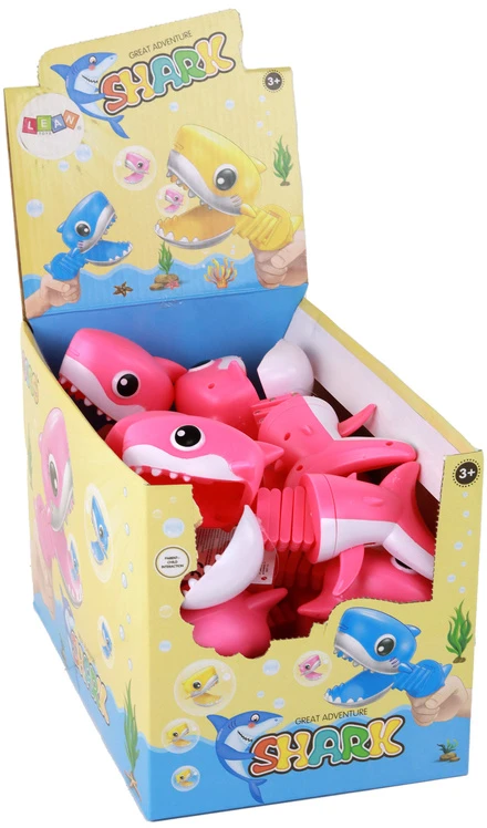 Lean Toys Edukacinis žaislas Ryklys, rožinis