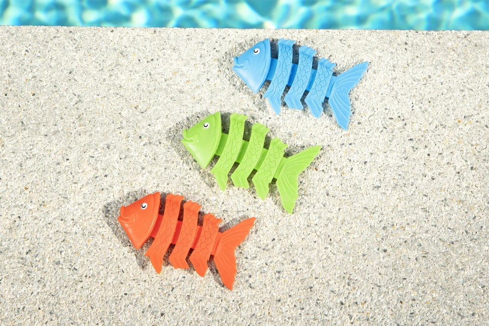 Nardymo žaislų rinkinys Bestway Squiggle Wiggle Fish