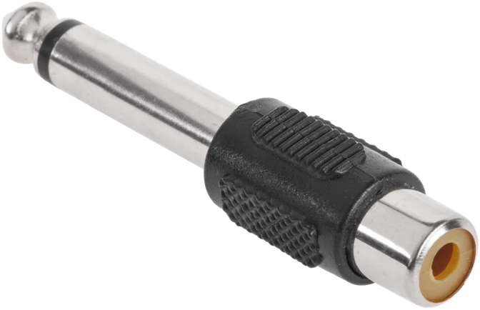 Złącze 6.3 lizdas MONO-GN.RCA jungtis