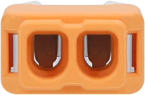 Orno Złączka 2 laidų įspaudžiama instaliacinė jungtis; 0,75–2,5 mm² laidui; IEC 300 V / 24 A; 10 vnt. lizdinėje pakuotėje.