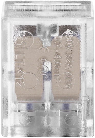 Orno Złączka 2 laidų kompresinė instaliacinė jungtis; bet kokiam 0,75–4 mm² laidui; IEC 450V/32A; 10 vnt.