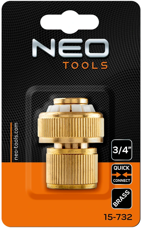 Neo Tools žarnos jungtis 3/4", žalvaris