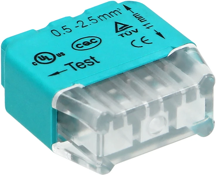 Orno Złączka 3 laidų įspaudžiama instaliacinė jungtis; 0,75–2,5 mm² laidui; IEC 300V/24A; 10 vnt.