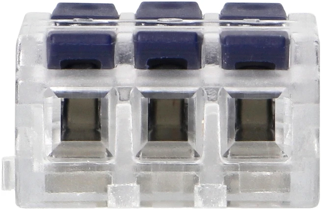 Orno Złączka 3 laidų kompresinė instaliacinė jungtis, dvipusė; bet kokiam 0,75–4 mm² laidui; IEC 250V/32A; 4 vnt. lizdinėje pakuotėje.