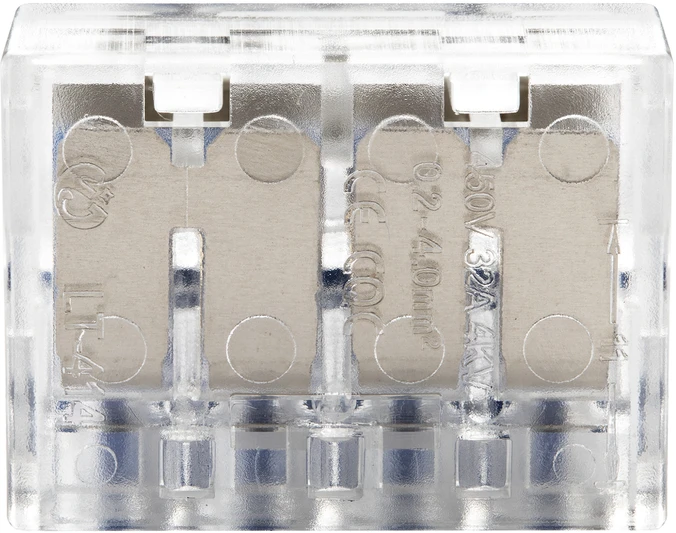 Orno Złączka 4 laidų kompresinė instaliacinė jungtis; bet kokiam 0,75–4 mm² laidui; IEC 450V/32A; 10 vnt.