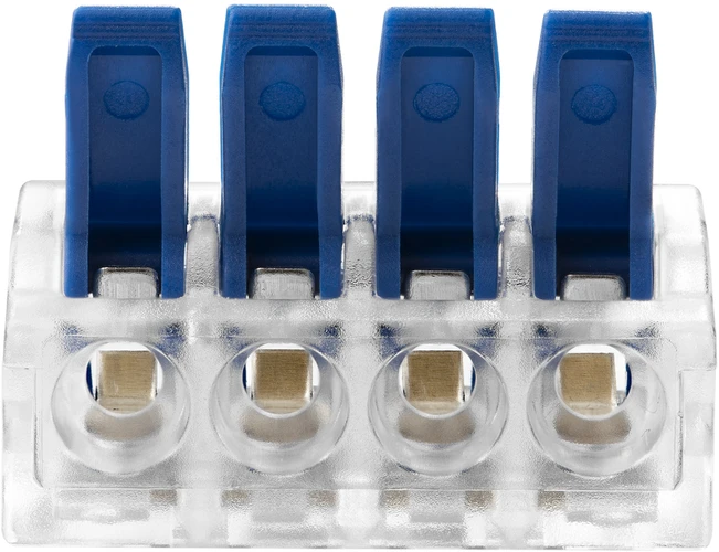 Orno Złączka 4 laidų kompresinė instaliacinė jungtis; bet kokiam 0,75–4 mm² laidui; IEC 450V/32A; 10 vnt.