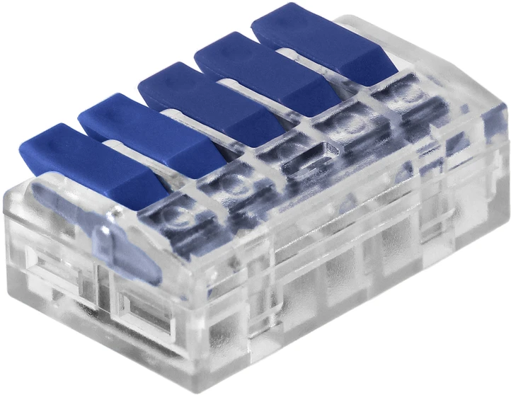 Orno Złączka 5 laidų kompresinė instaliacinė jungtis; bet kokiam 0,75–4 mm² laidui; IEC 450V/32A; 10 vnt.