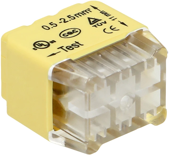 Orno Złączka 6 laidų įspaudžiama instaliacinė jungtis; 0,75–2,5 mm² laidui; IEC 300V/24A; 10 vnt. lizdinė pakuotė.