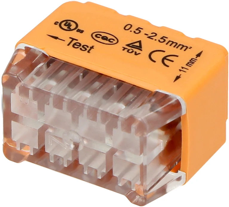 Orno Złączka Įspaudžiama instaliacinė jungtis, 8 laidų; dvieilė; 0,75–2,5 mm² laidui; IEC 300V/24A; 10 vnt.