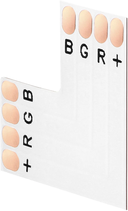 Orno Złączka RGB LED jungtis 10 mm, kampuota „L“ formos