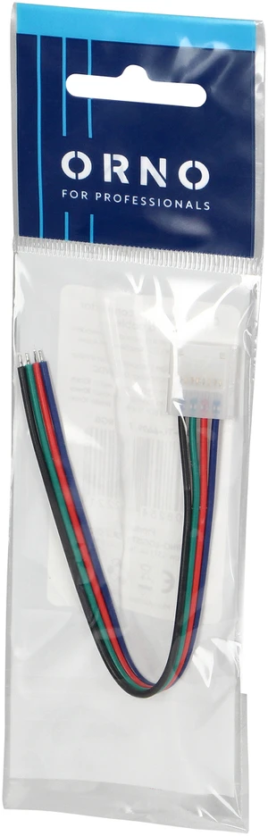 Orno Złączka RGB LED jungtis 10 mm, vienpusė, su laidu