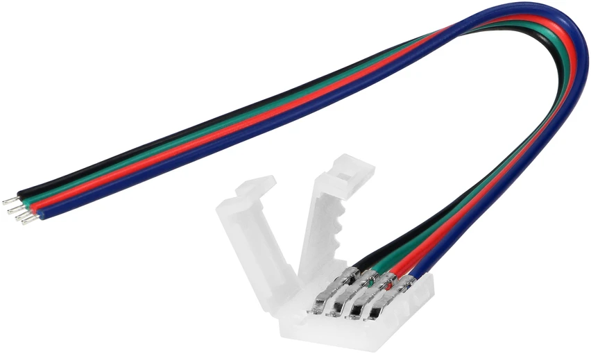 Orno Złączka RGB LED jungtis 10 mm, vienpusė, su laidu