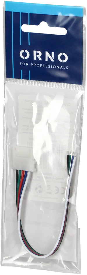 Orno Złączka RGBW LED jungtis 12 mm, vienpusė, su laidu