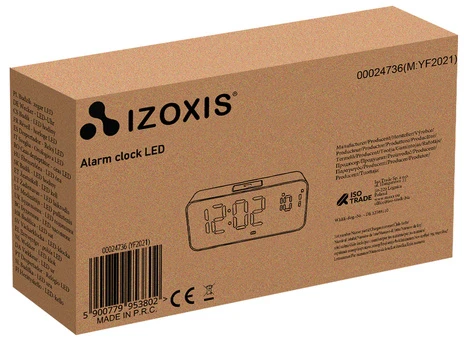 Žadintuvas - LED laikrodis Izoxis 24736