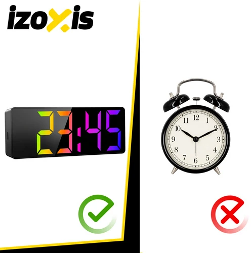 Žadintuvas - spalvotas LED laikrodis „Izoxis“