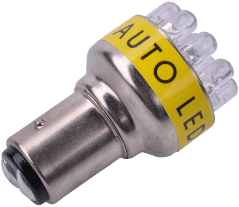 Żarówka Automobilio lemputė 12V S-25-12LED-1157 geltona