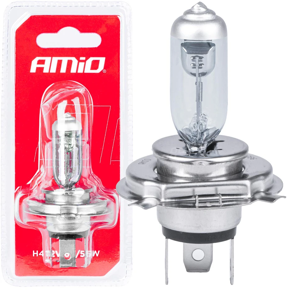 Halogeninė lemputė H4 12V 60/55W 1 vnt. blisterinėje pakuotėje amio-03361