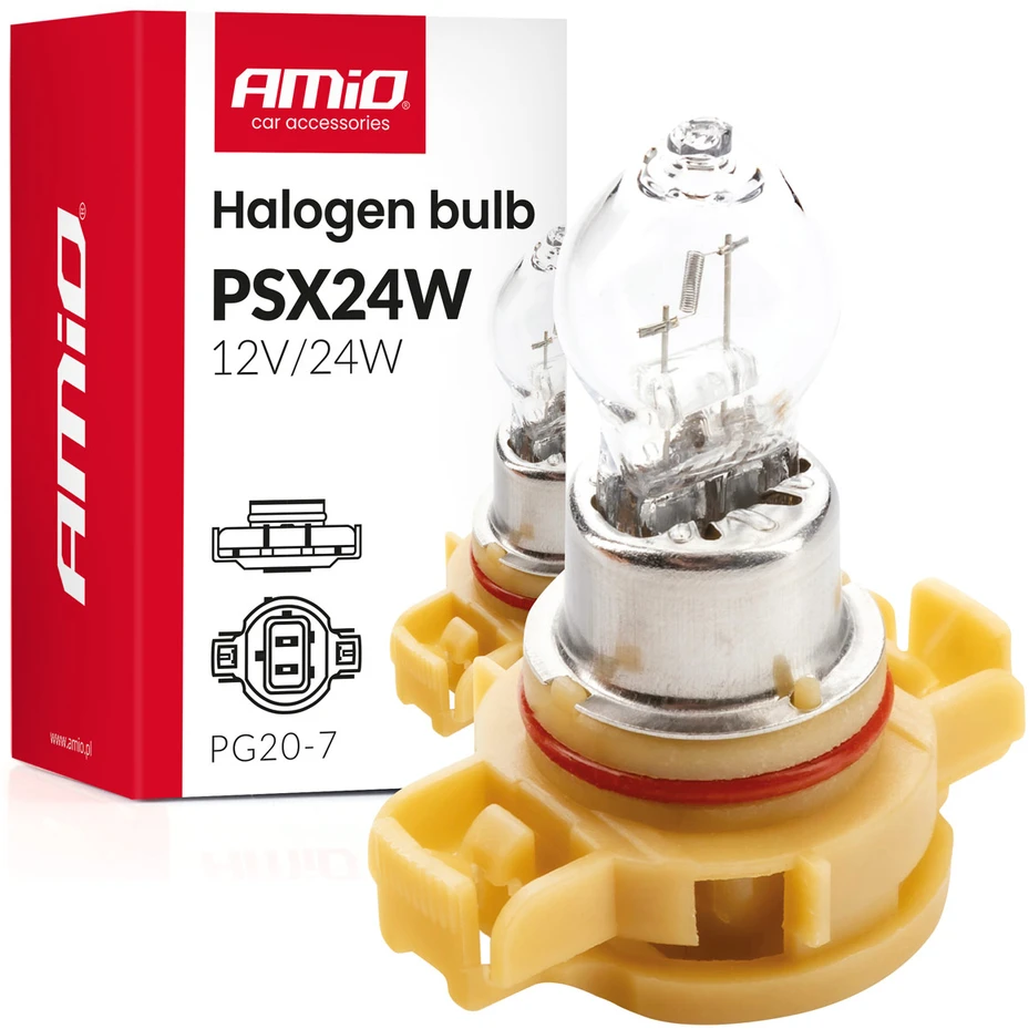 Halogeninė lemputė psx24w PG20-7 12v 24w amio-04411