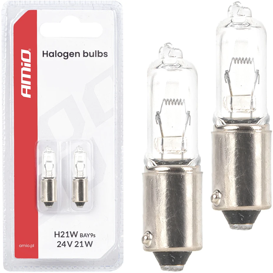 Halogeninė lemputė h21w 24v 21w bay9s amio-05023