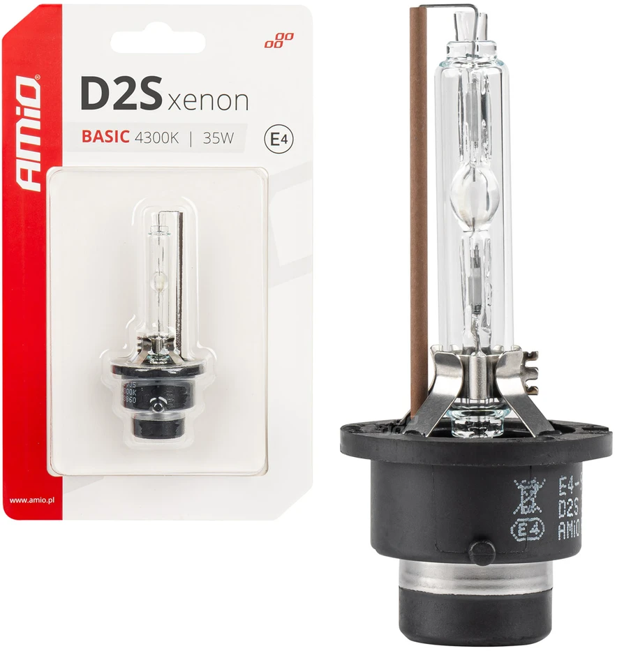 Ksenono lemputė D2S 35W 4300K AMiO BASIC blister AMIO-03860