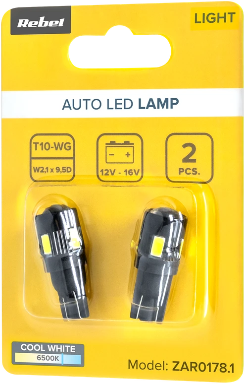 Rebel LED automobilio lemputė (Conbus) T10.12V